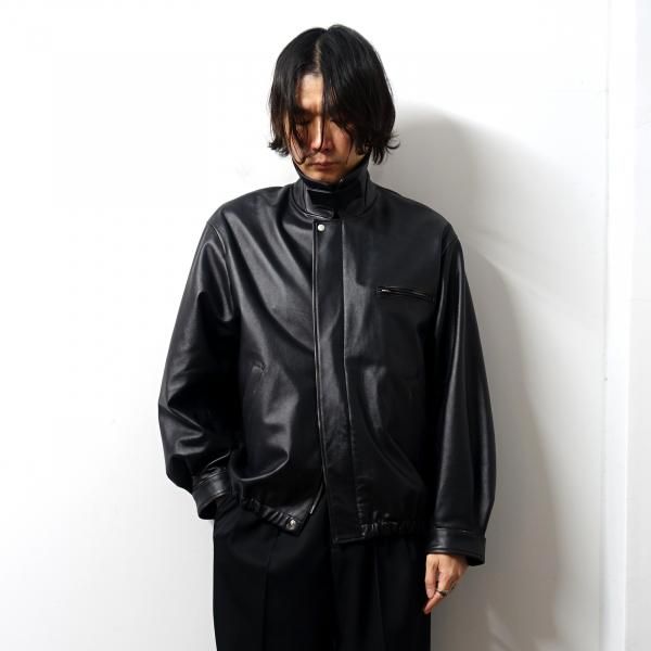 ssstein(シュタイン)/COW LEATHER VINTAGE ZIP JACKET/BLACK -CONCRETE
