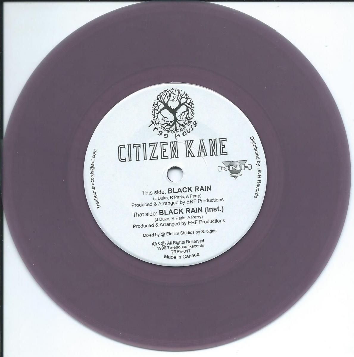 CITIZEN KANE / BLACK RAIN - PURPLE VINYL (7