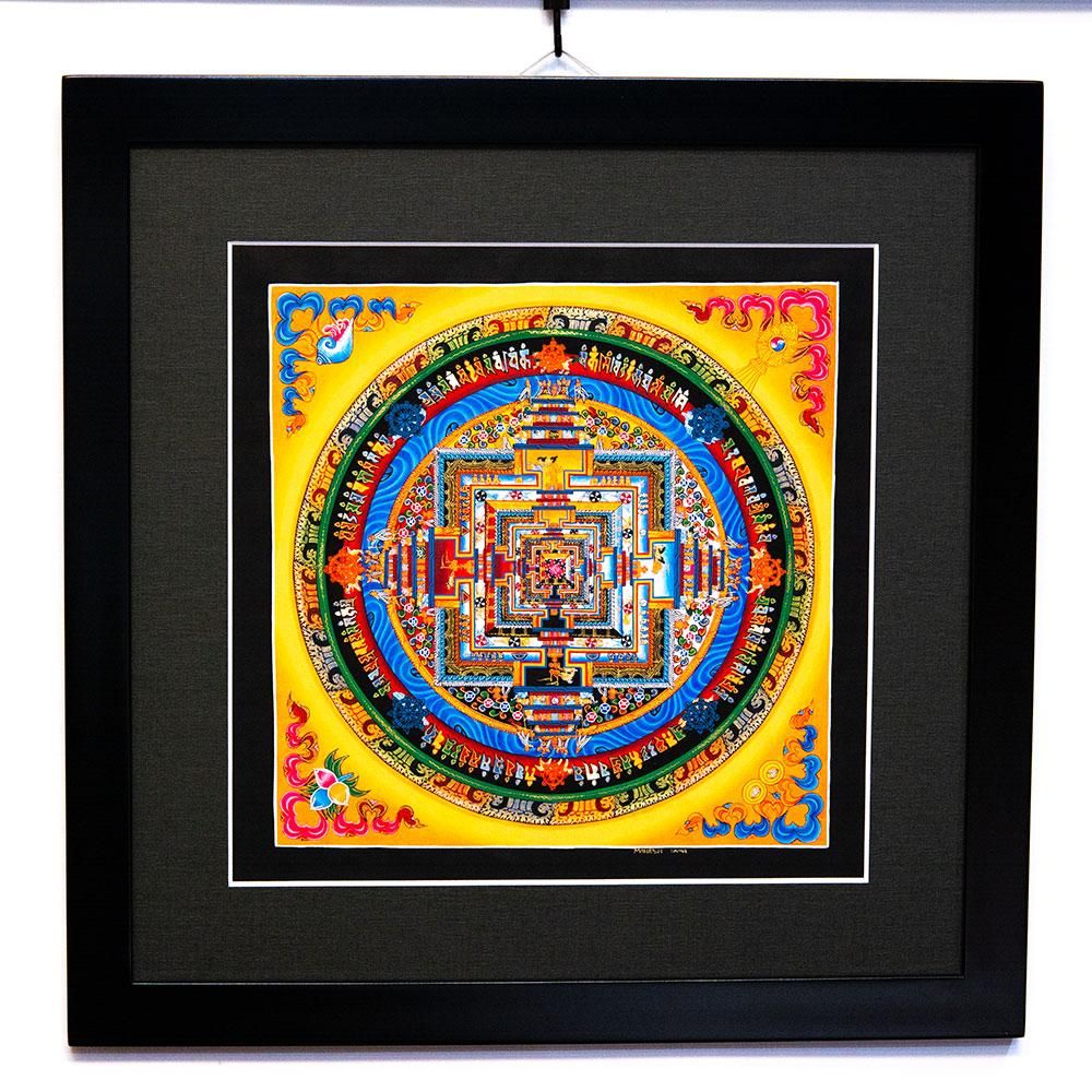 ネパール仏画 カーラチャクラ曼荼羅（マンダラ）Type.5｜旅する雑貨屋