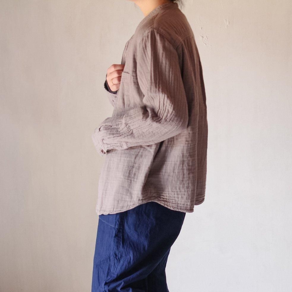 gauze shirt | 淡藤色 - ISTIST -草木染めの服- naturalcolor/design