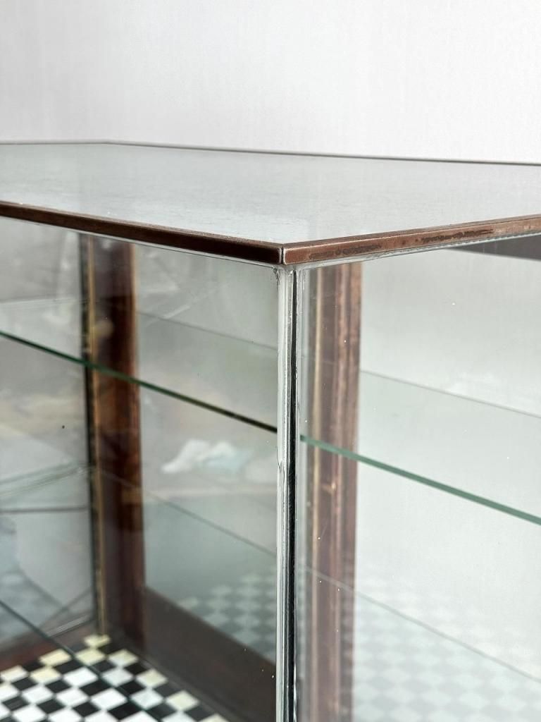 1920-40's ヴィンテージ ウッド ディスプレイ ガラスショーケース