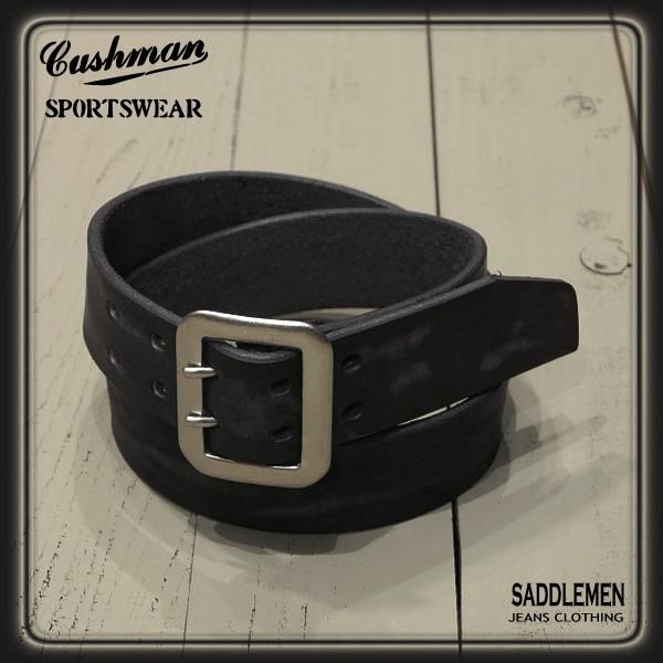クッシュマン「Cowhide」ダブルピンレザーベルト - アメカジ｜サドルメン