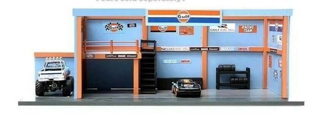 アメリカンジオラマ 1/64 ガレージ ジオラマ 