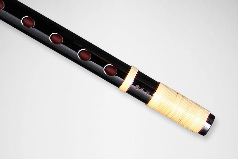 獅子田 竹峰 本漆塗 両巻 漆黒 - 獅子田流 篠笛「大塚竹管楽器」