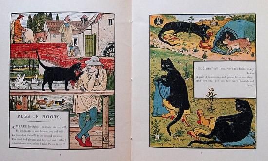 英語〉古いお友だちのアルファベット/長ぐつをはいた猫 複刻 世界の