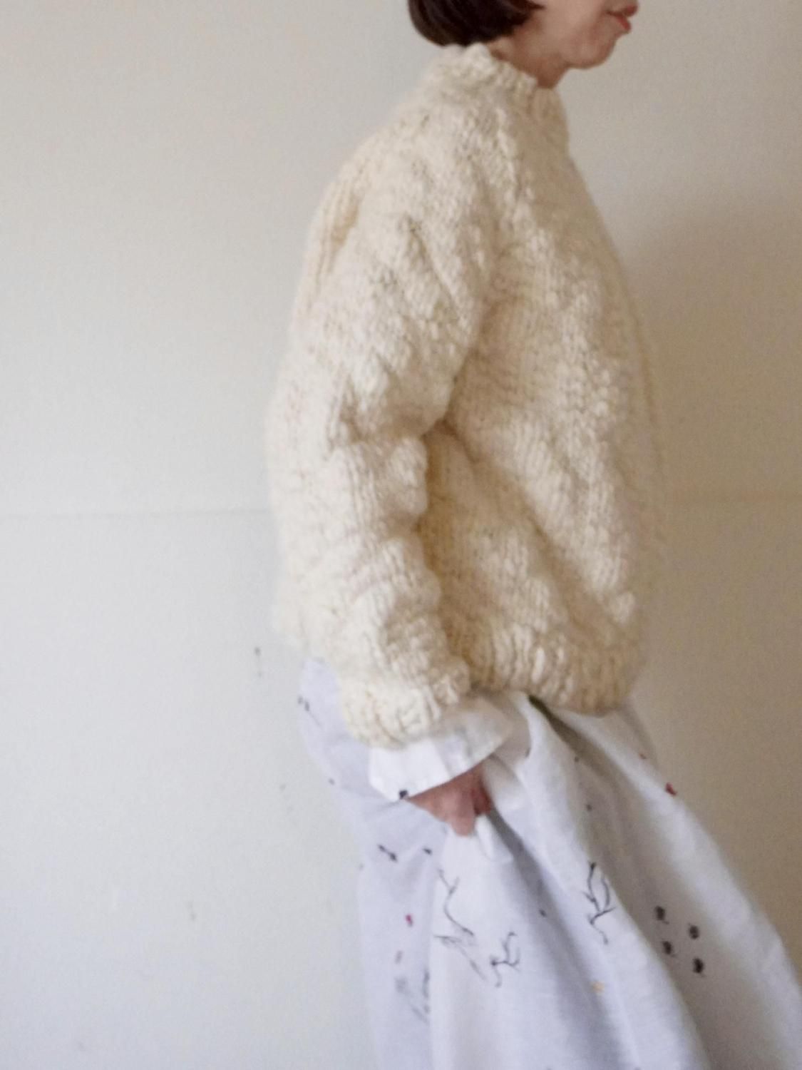 Lim｜HAND KNITTED WOOL JUMPER - BUNON - THE WOOL｜ound