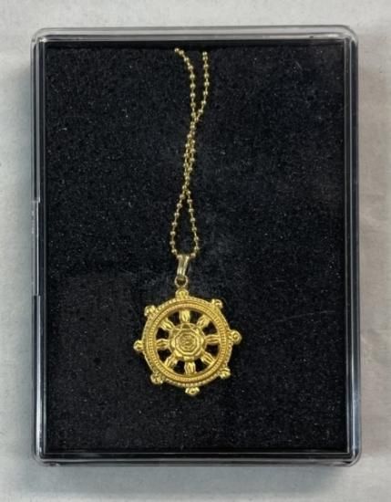 長渕剛 ネックレス Captain of the Ship 色：ゴールド ケース付 1993