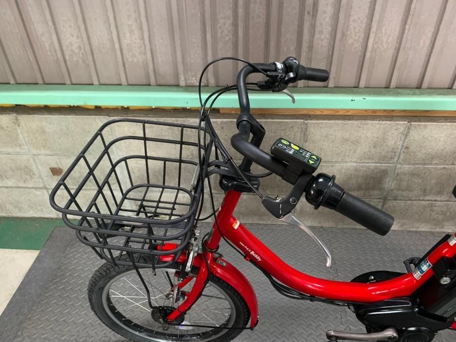 電動自転車 ヤマハ PAS Babby 20インチ 赤 12.8ah 2014年頃 後ろ子供