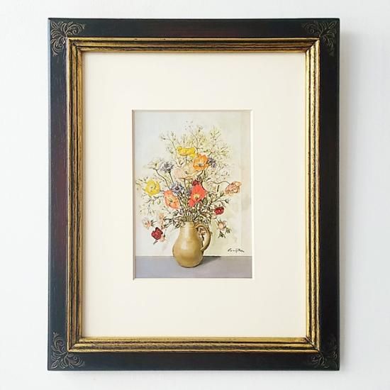 ポストカード額装品 藤田嗣治《花瓶の花》 - 額縁・ギャラリー37°