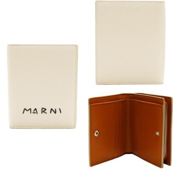 国内正規品】 マルニ 財布 MARNI 二つ折りジップアラウンドウォレット