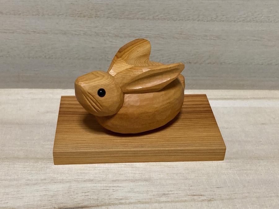 まるうさぎ【鷲塚彫刻/高山市】 - THE GIFTS SHOP｜岐阜県産品をお届け