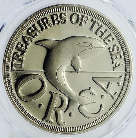 1994 シーランド公国 50セント シャチ 白銅貨 PCGS PR68 - シマダコイン