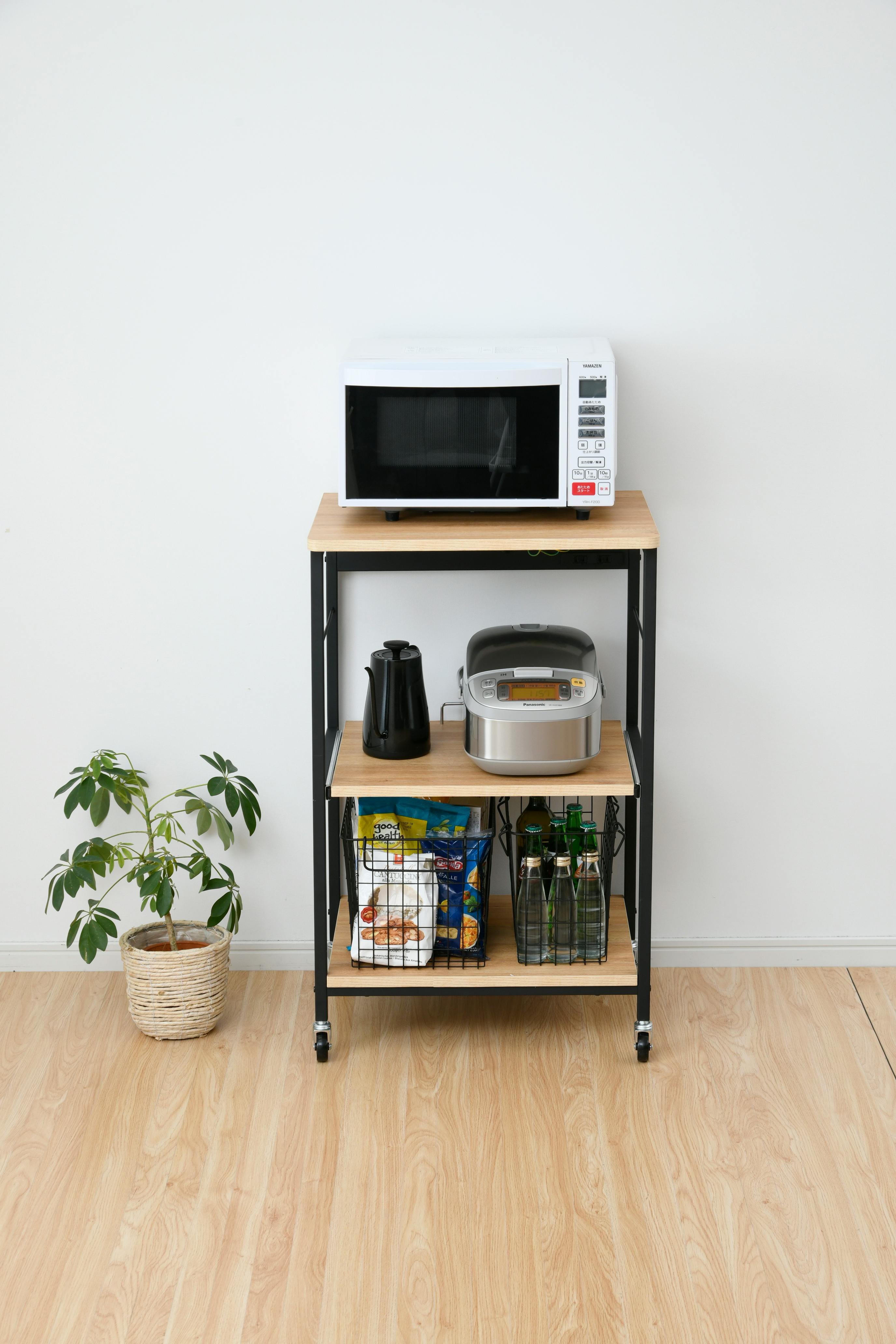 YAMAZEN ヤマゼン レンジラツク DRW-WIDE(OAK/SBK) オーク/サンド