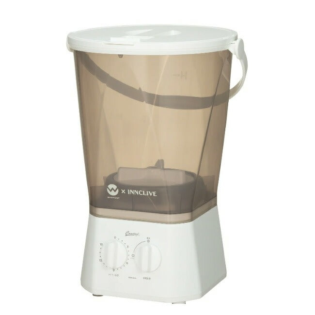 ウォッシュボーイ×INNCLIVE バケツ型洗濯機 TOM-12fi【電源コード1.6m