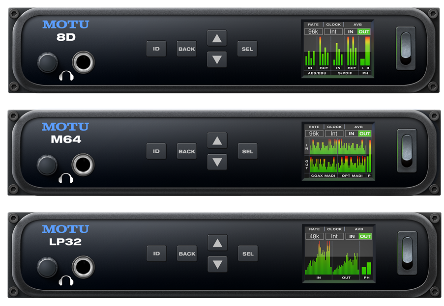 多彩なデジタルフォーマットに対応する MOTU AVBインターフェイス 8D