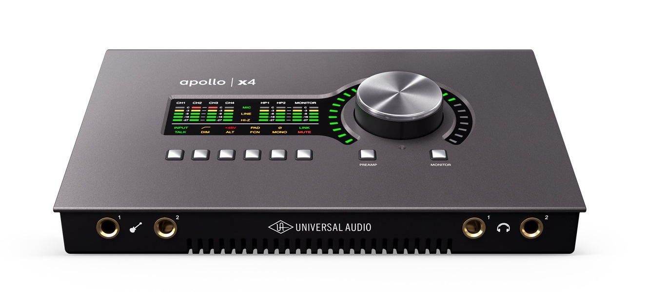 Universal Audio Apollo x4 | 4基のUnison対応プリアンプ搭載。12イン