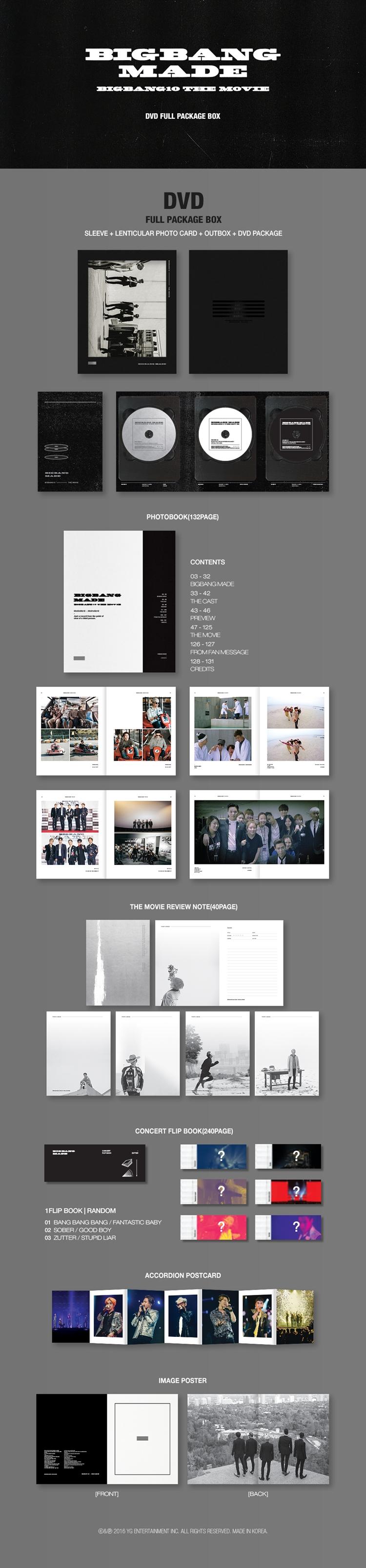 BIGBANG - DVD / BIGBANG10 THE MOVIE BIGBANG MADE DVD FULL PACKAGE