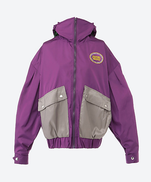 0658 neon light blouson パープル紫 ブルゾン 0658 neon light