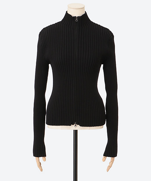 RIBBED HIGH NECK ZIP U AM25FWW01CD
