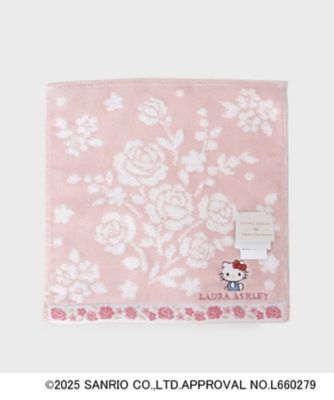 サンリオキャラクターズ コラボ】ハローキティ＆バラ タオルハンカチ