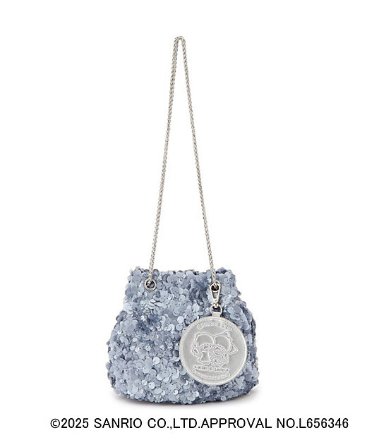 リトルツインスターズコラボ】キキ＆ララ 2WAYスパンコール巾着