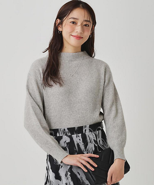 ヘアリー感／軽い】モックネックニット（2002545741