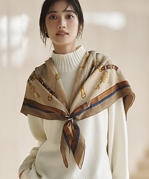 好評につき追加／Oggi・LEE掲載】ウール カシミヤ ストール