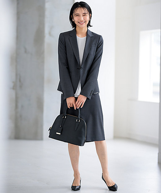 新色追加／セットアップ対応】ラフィーネウール 一つ釦 ジャケット