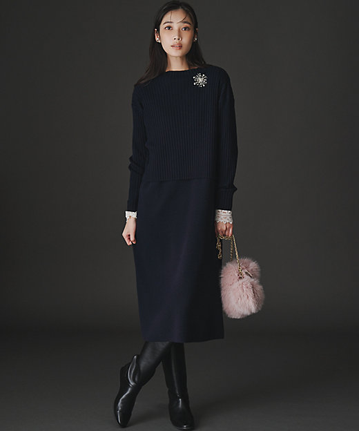 VERY掲載】クリスタルシャワー ブローチ（ZZ3DLS0011