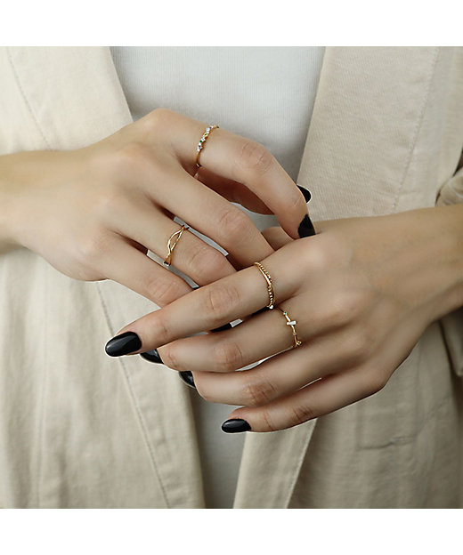 ゴールドウェーブリング | e.m. (Women)/イー・エム | 三越伊勢丹