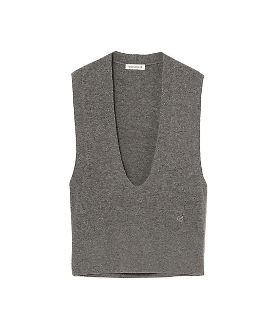 DEEP V NECK VEST MB254ー8003 | MADISONBLUE