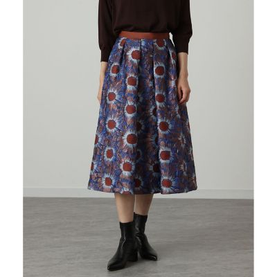 フラワージャガードタック スカート | ANAYI/アナイ | 三越伊勢丹