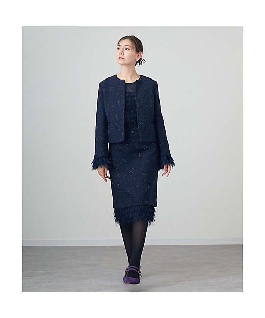 セットアップ対応商品】コズミックツイードタイト スカート | ANAYI