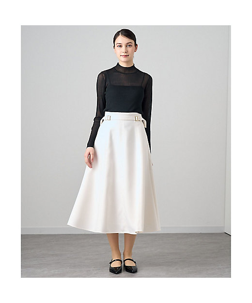 ブライトツイルダブルバックル スカート | ANAYI/アナイ | 三越伊勢丹