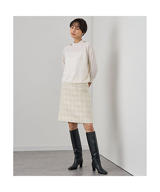 セットアップ対応商品】ミックスヤーンツイードミニ スカート | ANAYI