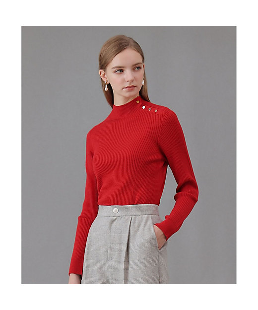 メリノワイドリブハイネック プルオーバー | ANAYI/アナイ | 三越