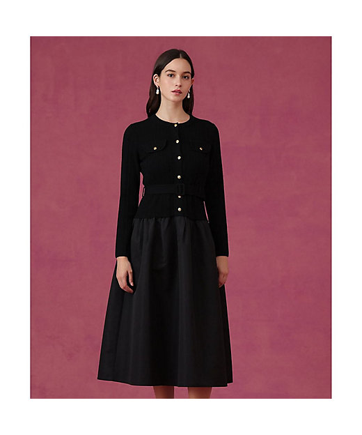 グログランコンビベルト付き ワンピース | ANAYI/アナイ | 三越伊勢丹