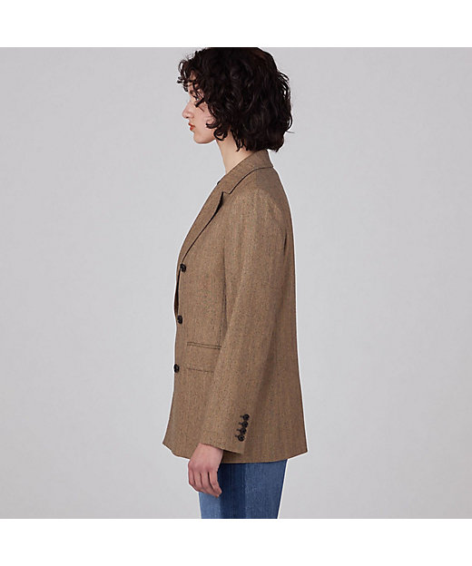 ウールサキソニー ダブルブレストジャケット | maison TOMORROWLAND