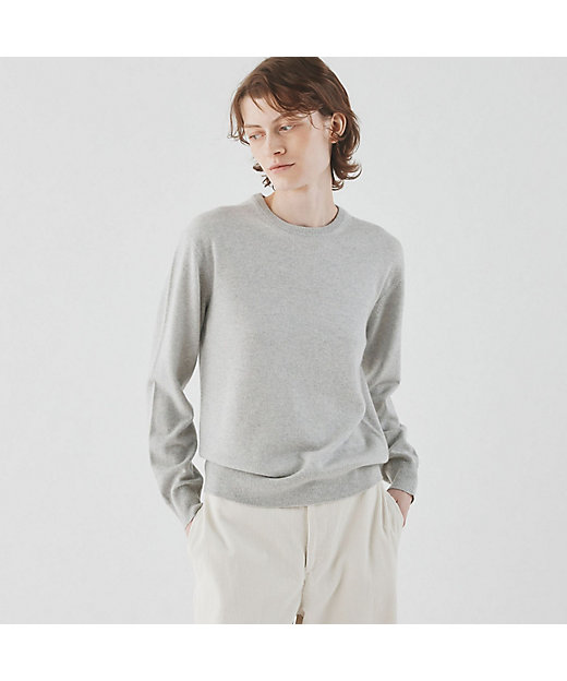 スコットランドカシミヤ クルーネックプルオーバー | GALERIE VIE