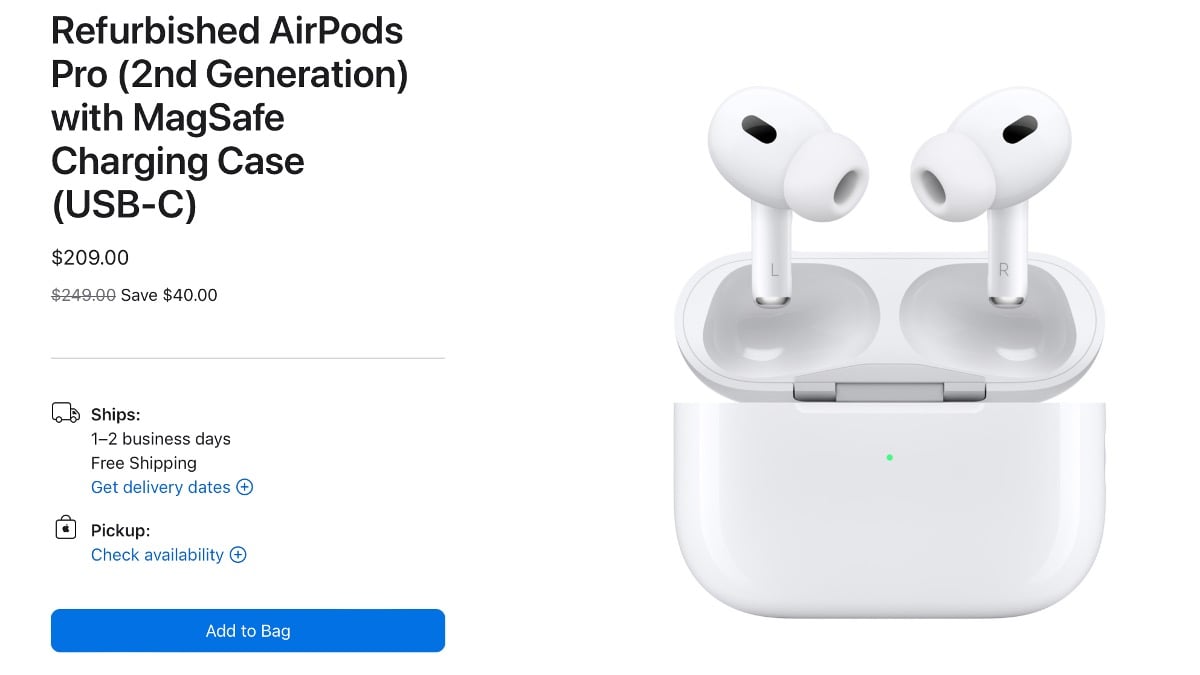 AirPods Pro 2 (USB-C) の整備済製品が米国で販売開始〜日本はまだ