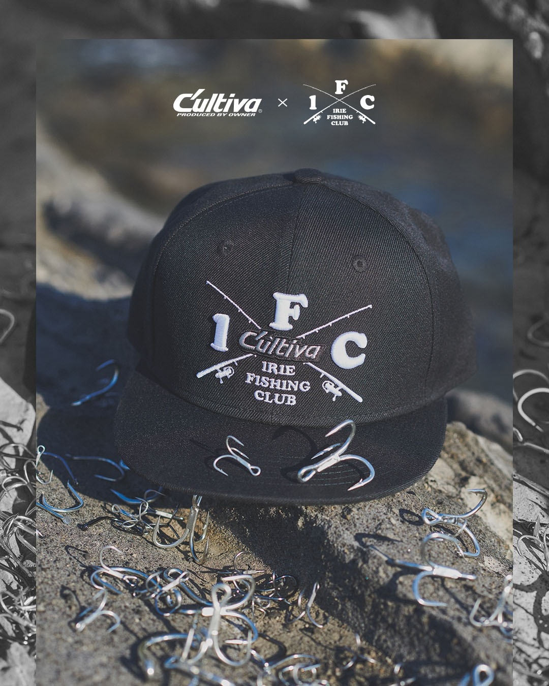 NEW ITEM】CUTIVA CROSS ROD SNAP BACK CAP | IRIE FISHING CLUB