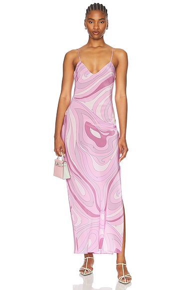 Emilio Pucci Long Dress in Peonia | FWRD