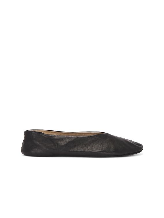 The Row Stella Slipper in Black | FWRD
