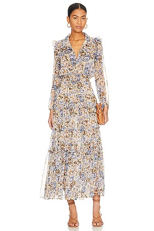 MISA Los Angeles Ahreana Dress in Sketched Floral | REVOLVE