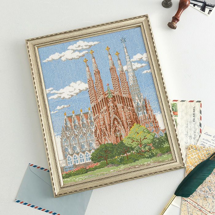 クロスステッチフレーム＜イギリス～ウェストミンスター宮殿