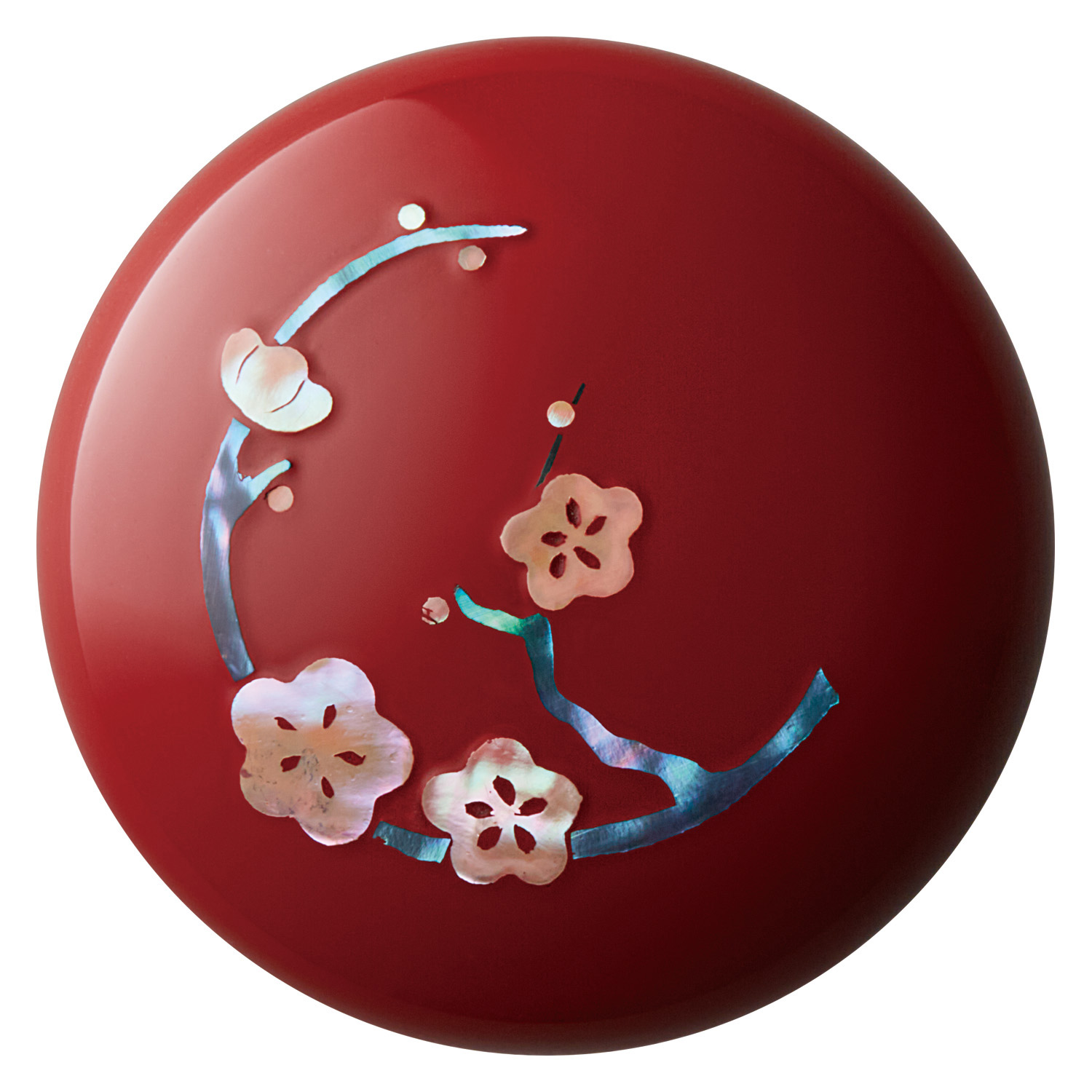 高岡漆器 螺鈿仕上 鯱旗印肉 50号 梅柄|MNUK-50B-2|商品カタログ