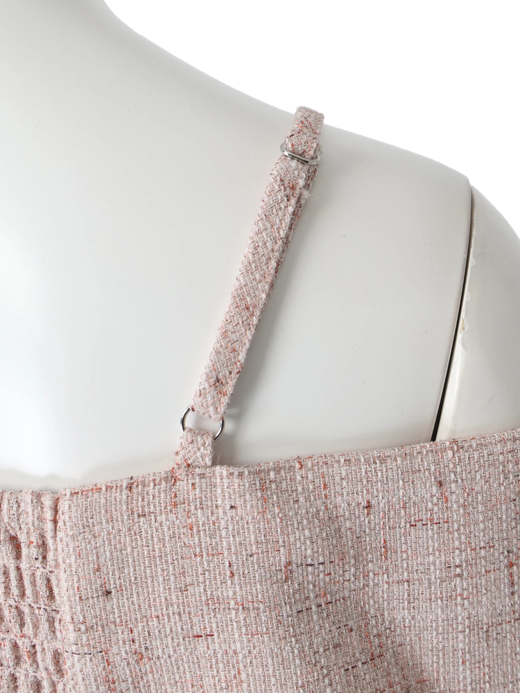 LIP SERVICE（リップサービス）｜ ツイードリボンオフショルトップス