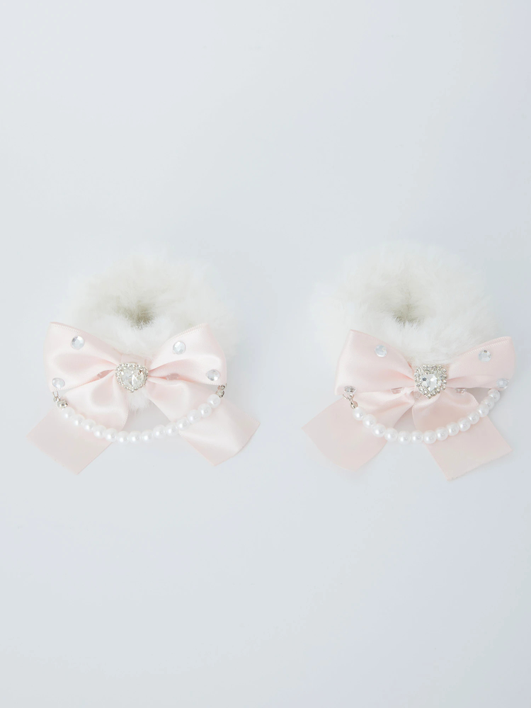 パールチェーンりぼんファーシュシュ - Ank Rouge(アンクルージュ)の