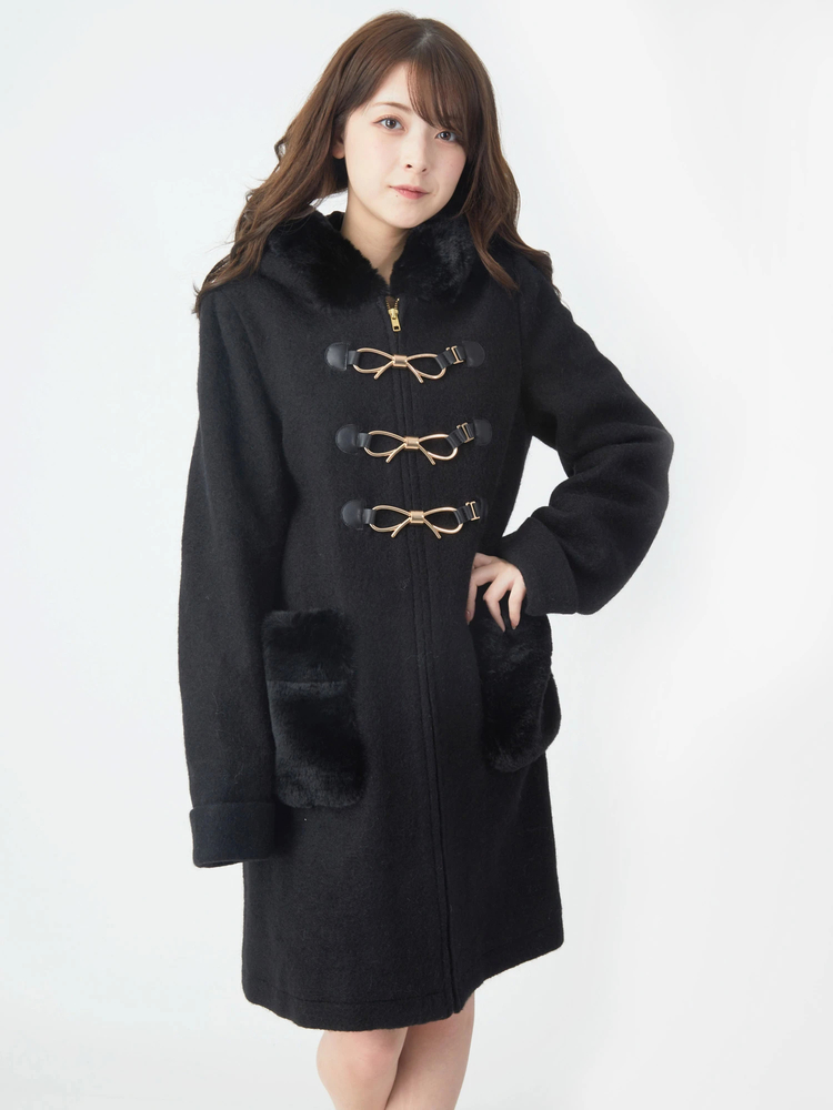 リボンダッフルコート - Ank Rouge(アンクルージュ)のコート