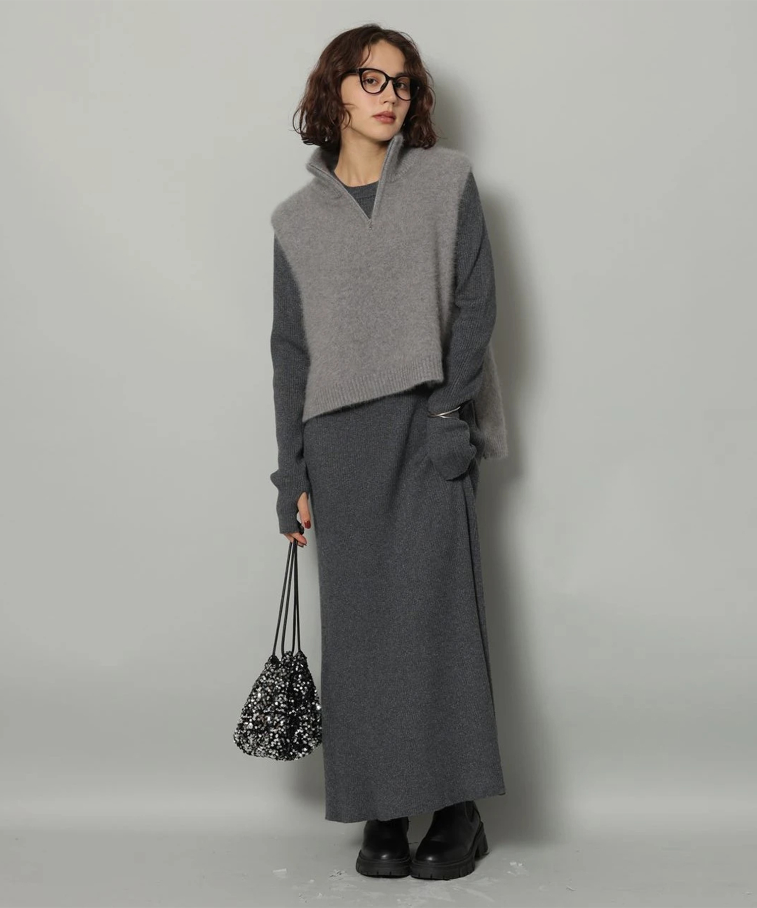 ラメニットロングワンピース | ワンピース | Arpege story